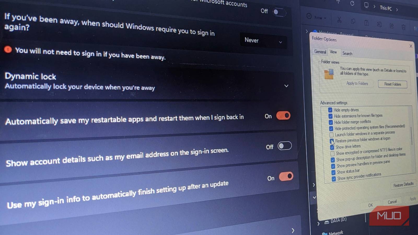 Restart Computer Settings Windows has two settings that bring your work back after a restart, and ...
