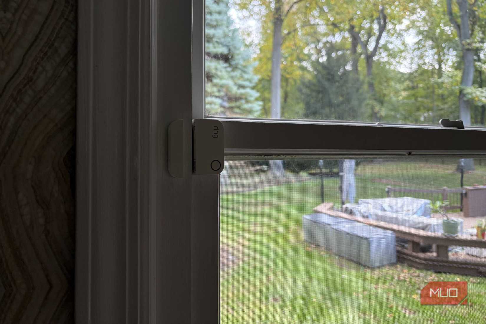 A Ring contact sensor on a window