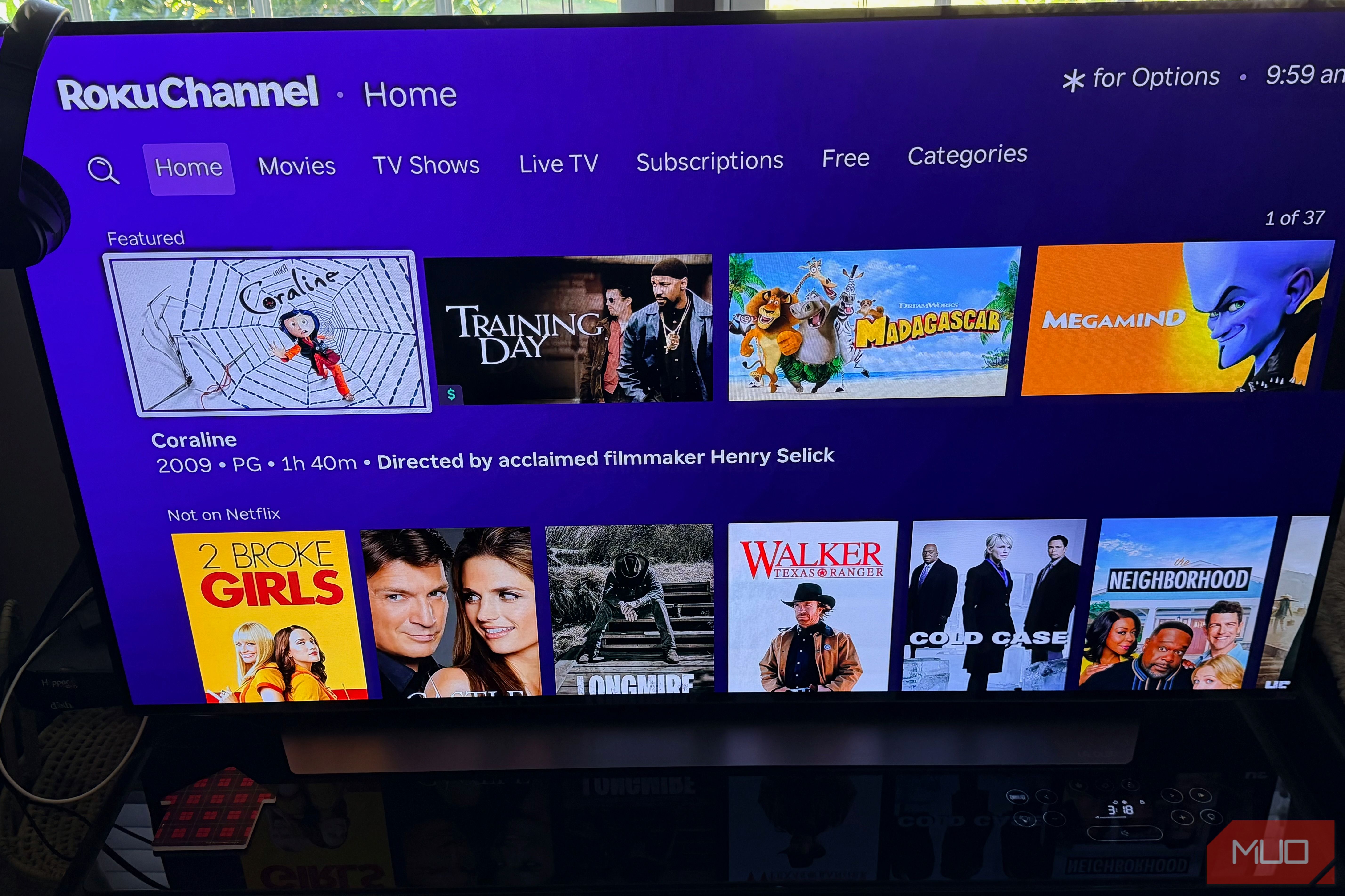 Roku Channel example.