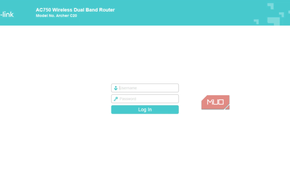 Router login page