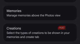 a screenshot of preferences settings for google photos