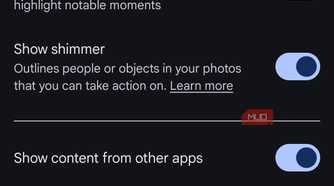 a screenshot of stacking photos for google photos