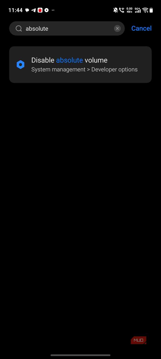 a screenshot of the absolute volume feature on vivo x300 pro