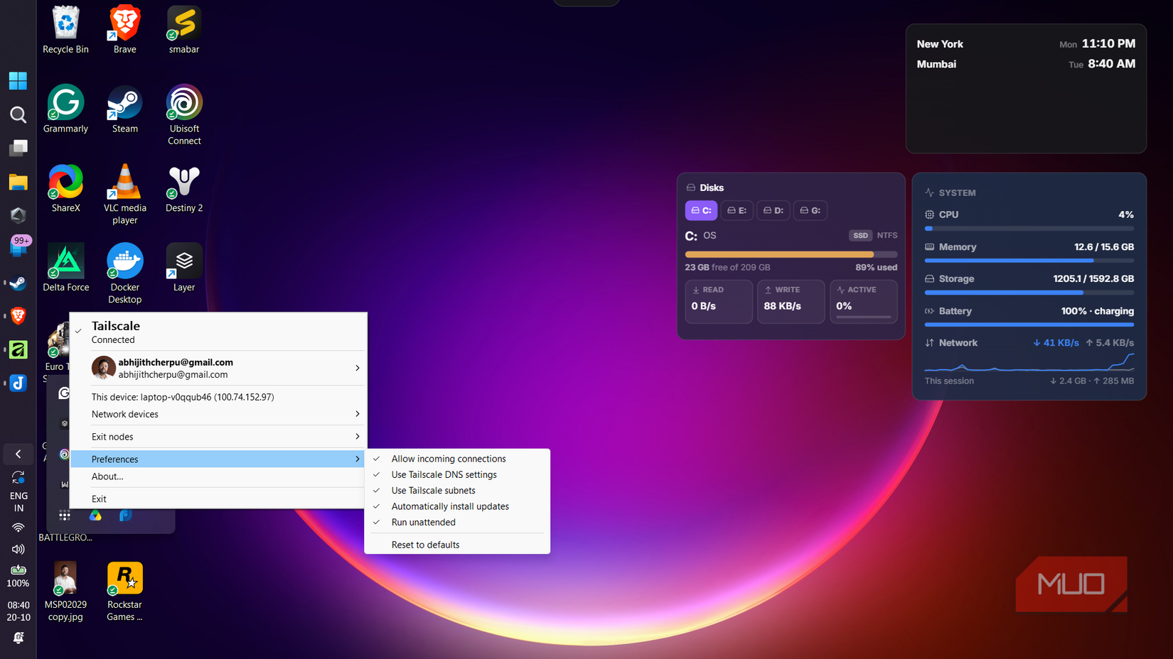 Setting up Tailscale on Windows