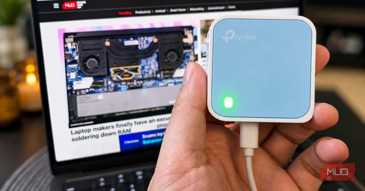 makeuseof.com - Jack Mitchell - Your hotel or coffee shop Wi-Fi has a problem, and this $20 gadget can fix it