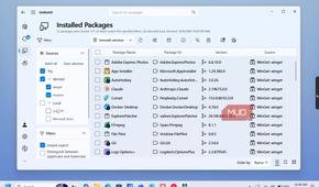 unigetui installed packages list with software applications-1