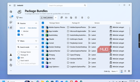 unigetui package bundles software installation list with 53 selected packages