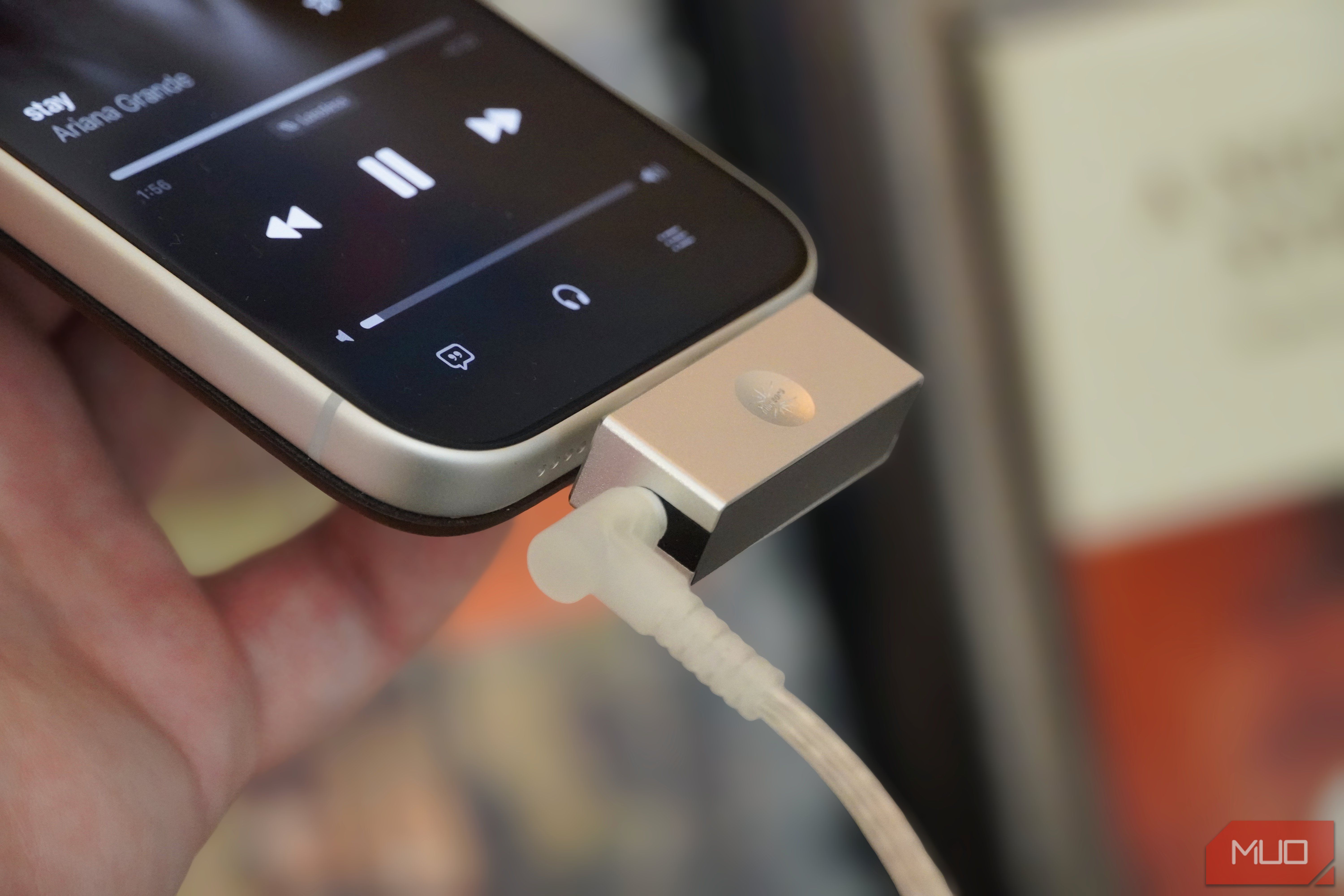 A USB-C DAC that sits flush against your phone.