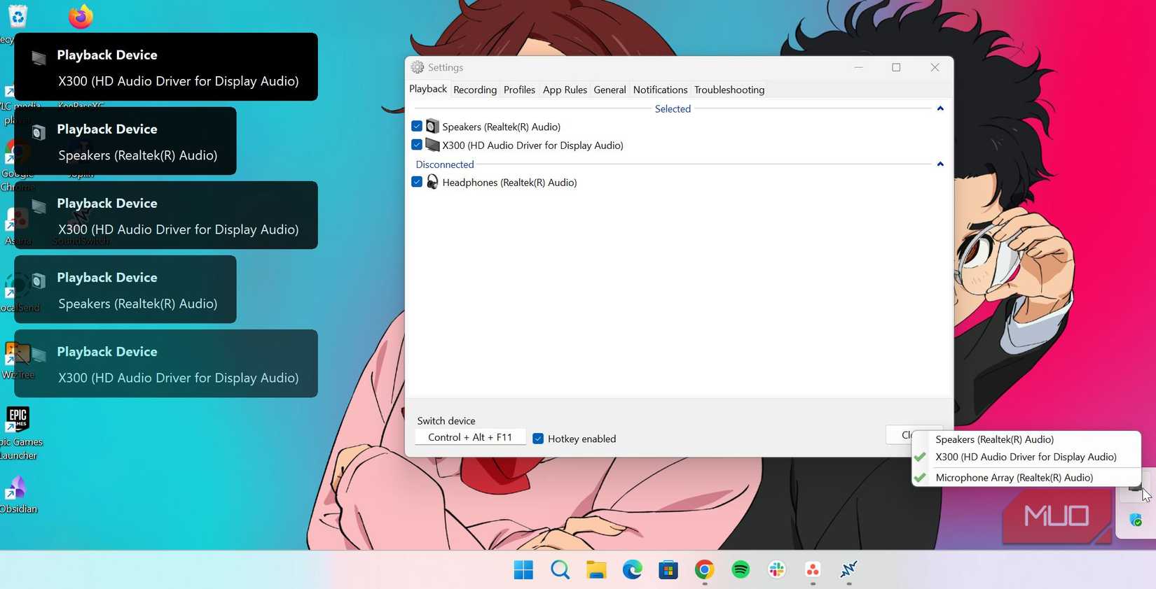 Using SoundSwitch