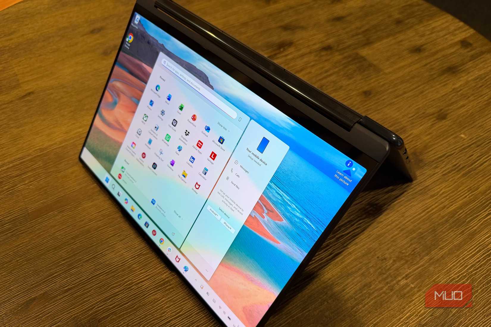 lenovo yoga 9i open in tent mode