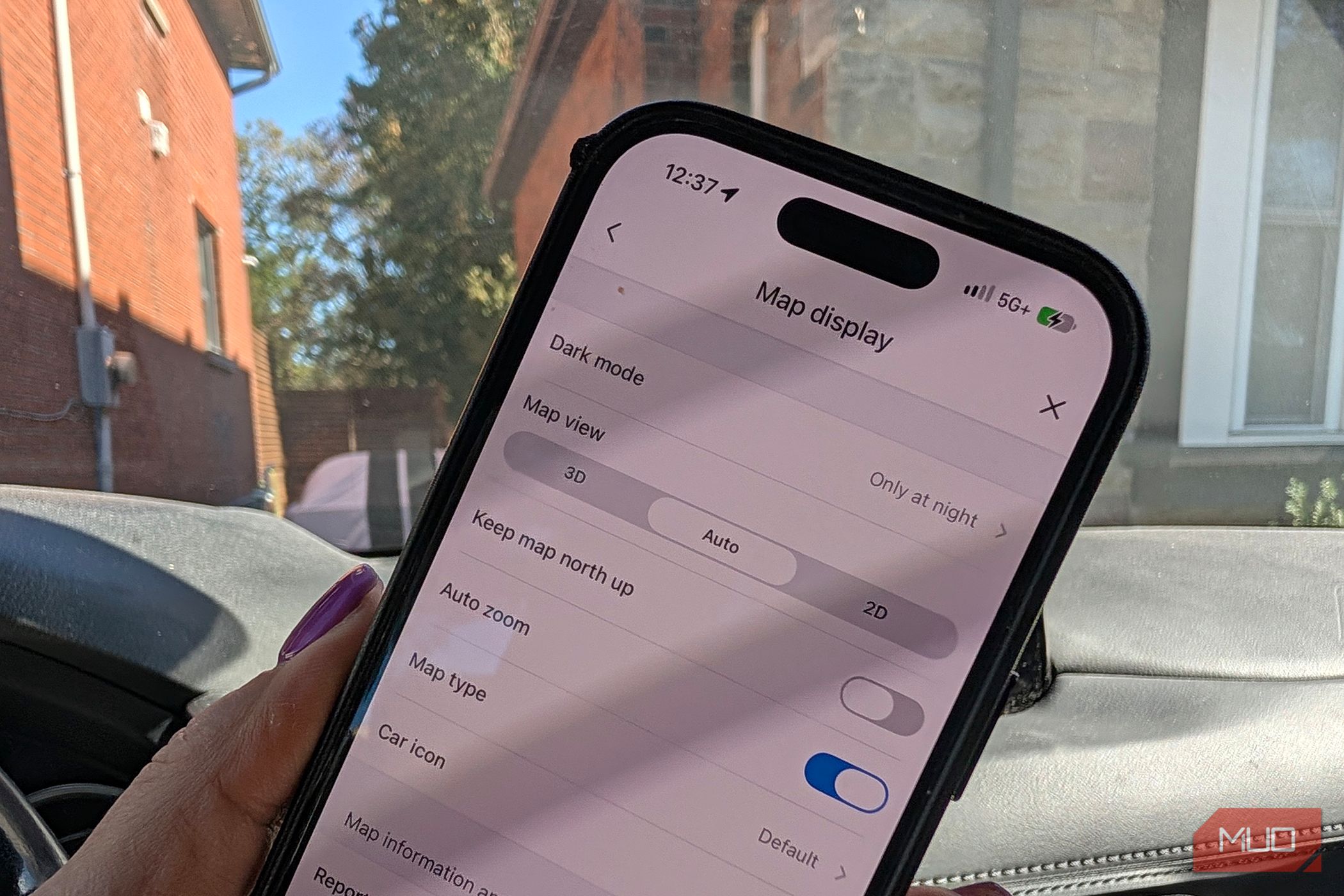 waze map display settings