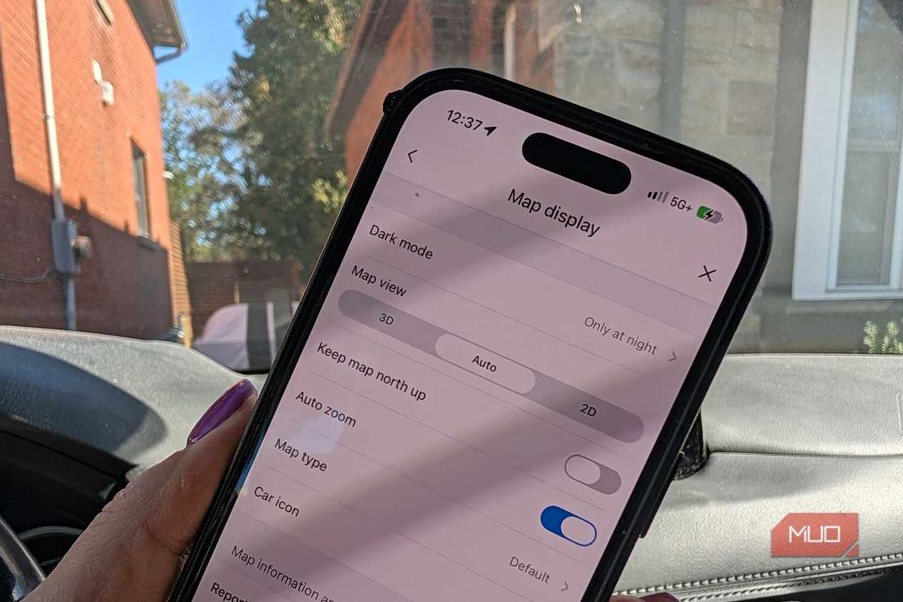waze map display settings