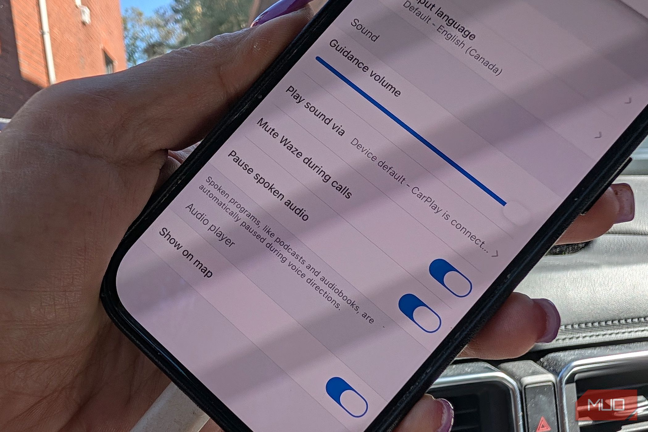 waze voice setting options
