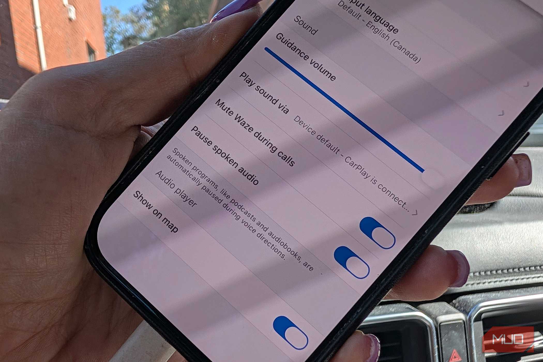 waze voice setting options