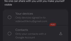 a screenshot of quick share settings on android