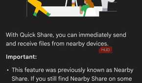 quick share features on android