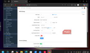 wifi router ssid settings configuration page