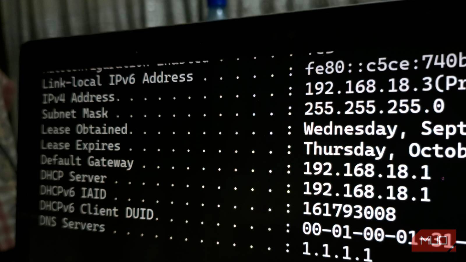 Приватный IP-адрес 192.168 в Windows Окно командной строки Windows с выделенным адресом из подсети 192.168