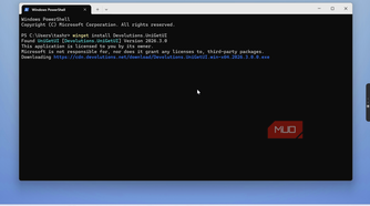 windows powershell installing devolusions unigetui package with wget command