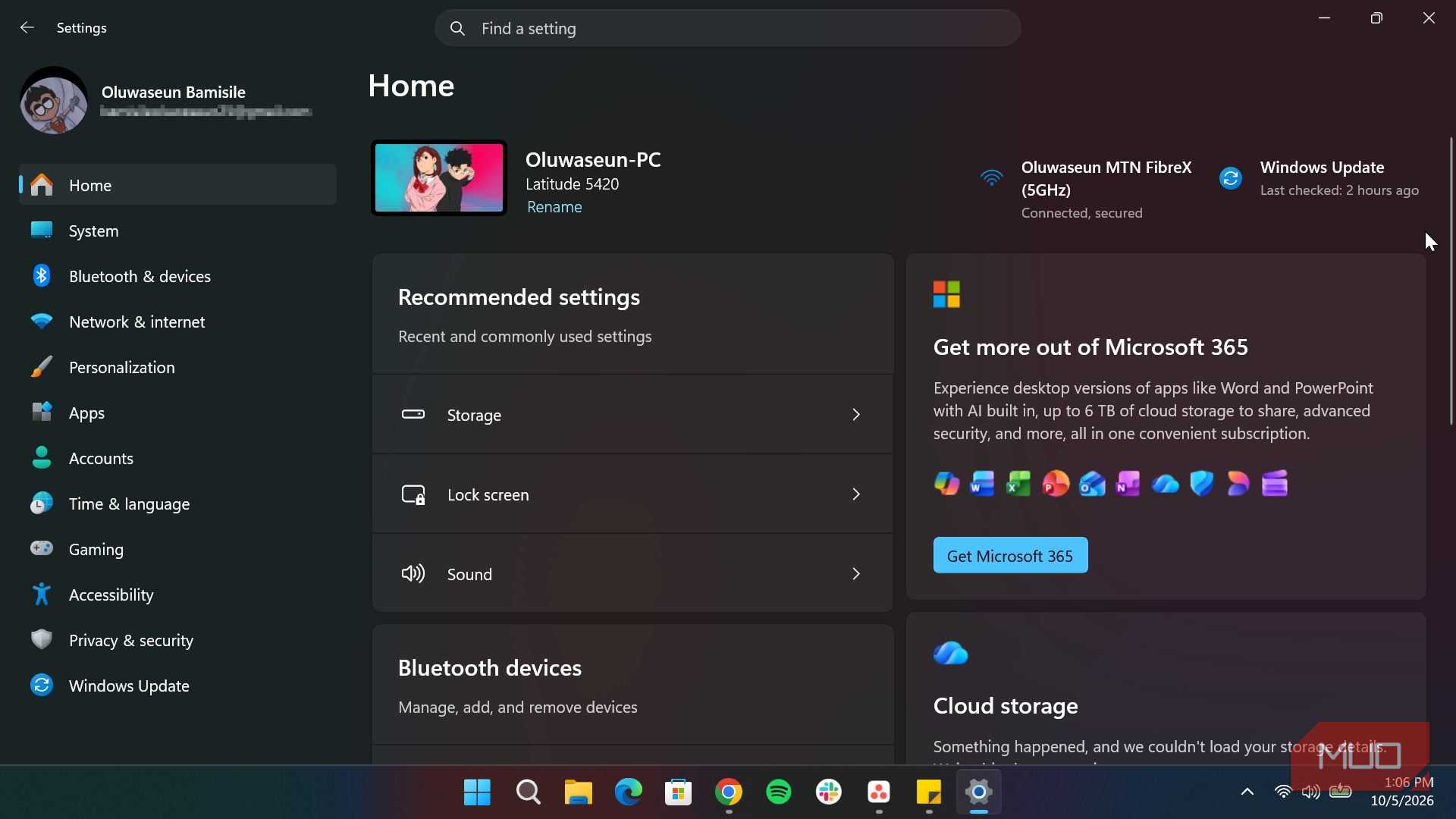 Windows Settiings app-1