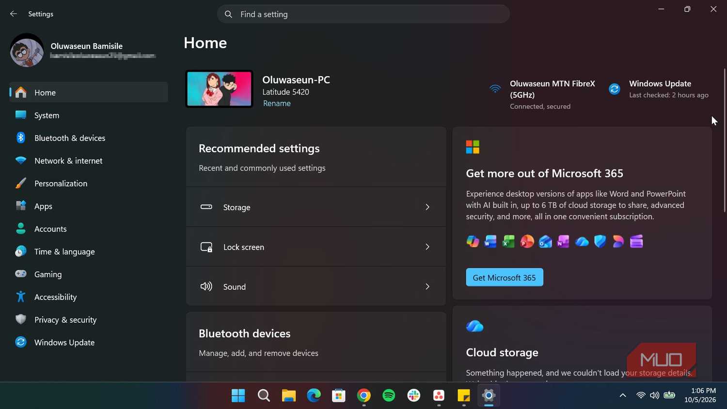 Windows Settiings app-1