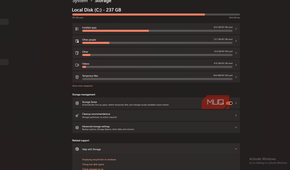 Windows Storage Settings