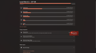 Windows Storage Settings