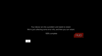 windows system crash error screen collecting diagnostic information