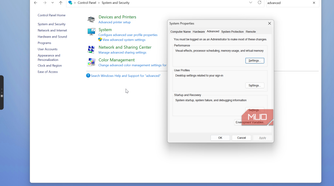 windows system properties advanced settings dialog