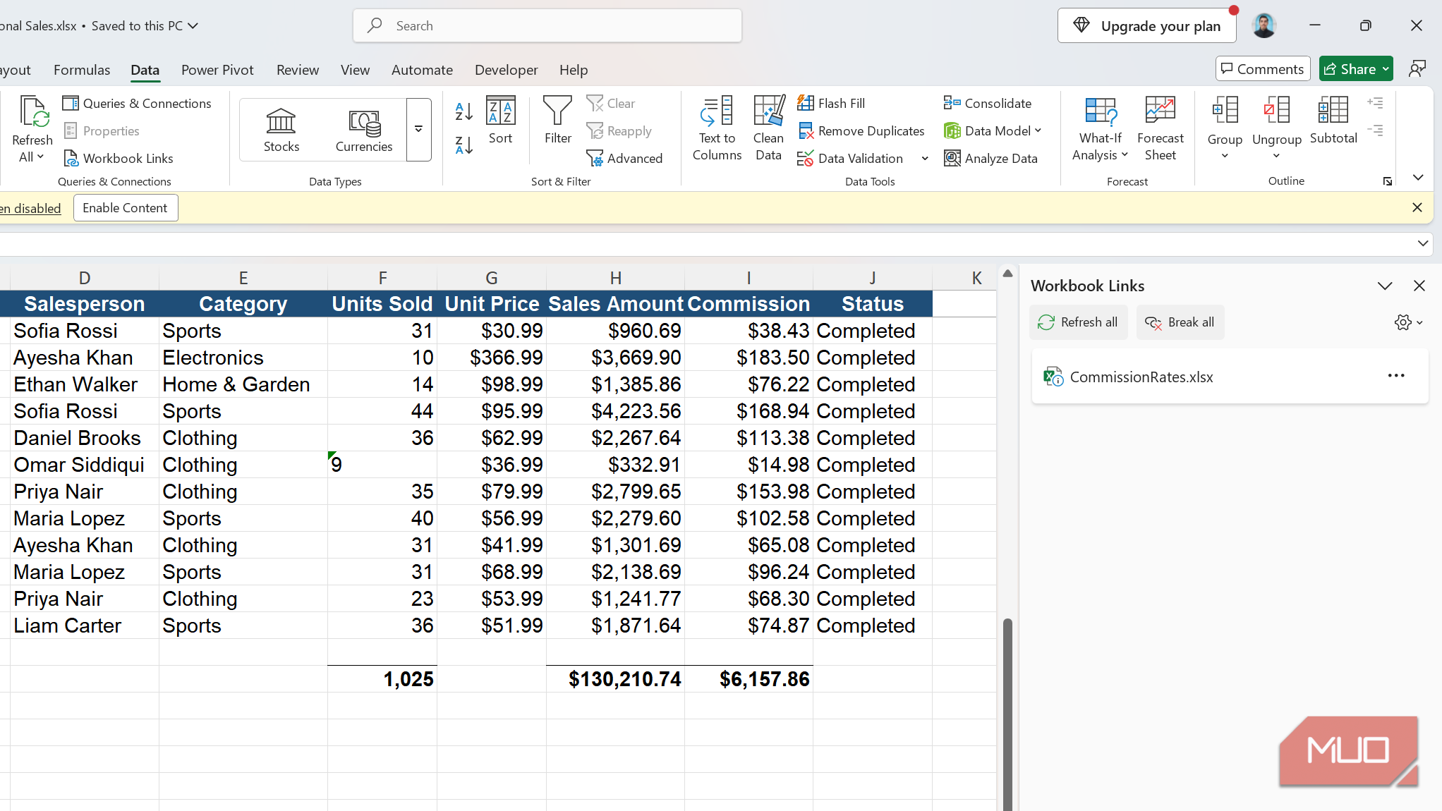 I never trust someone else's Excel file until I check these 5 things