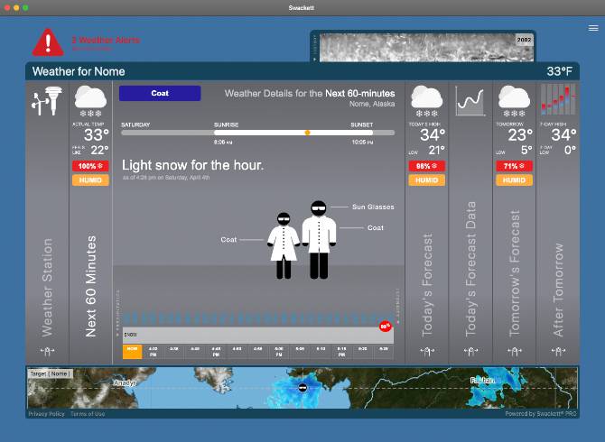 Swackett X V1 7 – Easily Understood Weather Forecasts