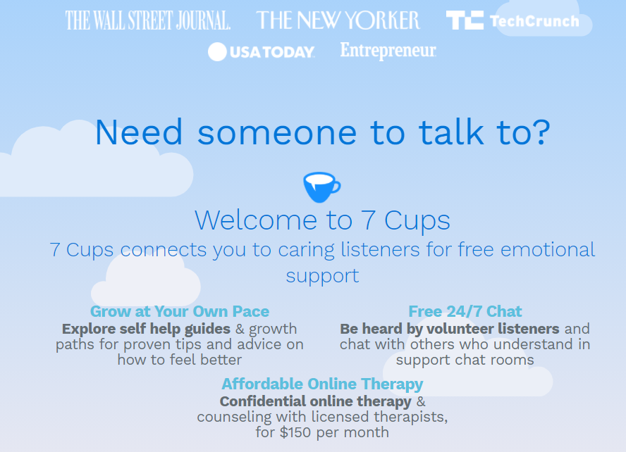 7 Klassische Online-Instant Messaging-Dienste zum Chatten mit Freunden - 7cups