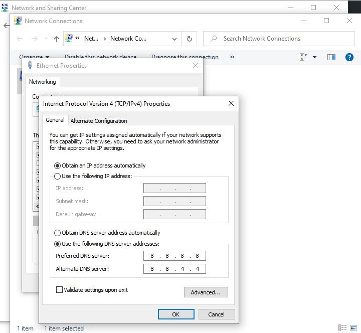 6 Korrekturen für den Fehler “Windows kann nicht mit dem Gerät oder der Ressource kommunizieren” - network public dns settings