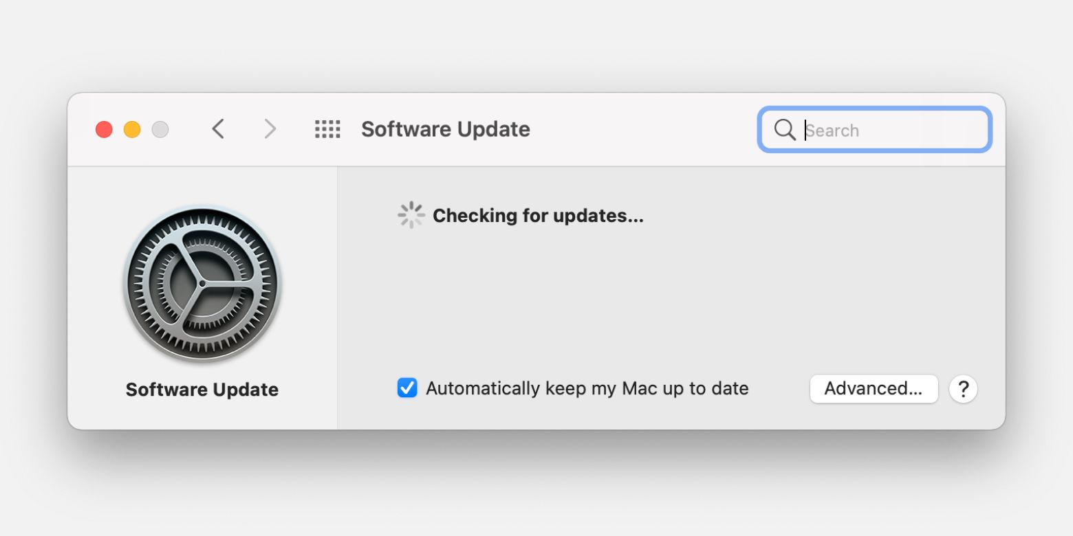 Checking for Mac update in macOS System Preferences - 10 suggerimenti per il browser Safari per Mac per aumentare velocità e prestazioni