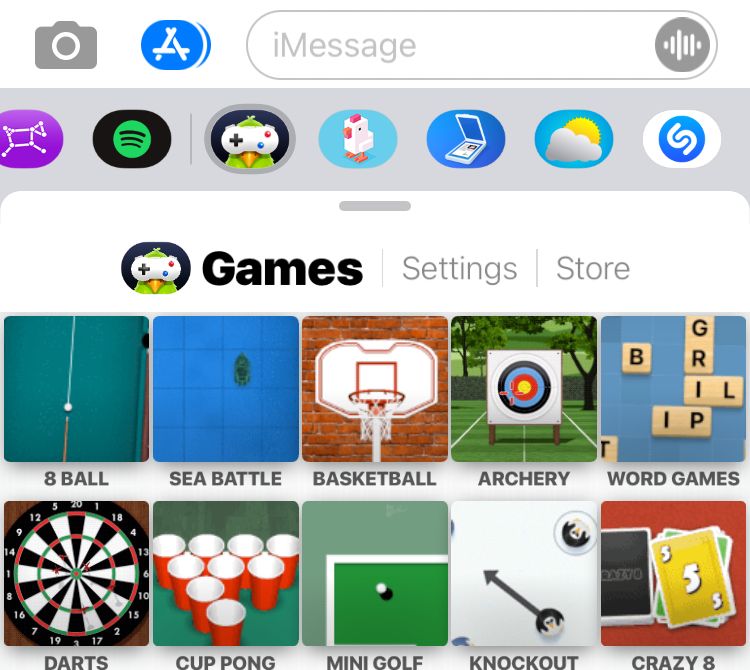 GamePigeon iMessage app on iPhone - 12 cose interessanti che puoi fare con le app iMessage per iPhone