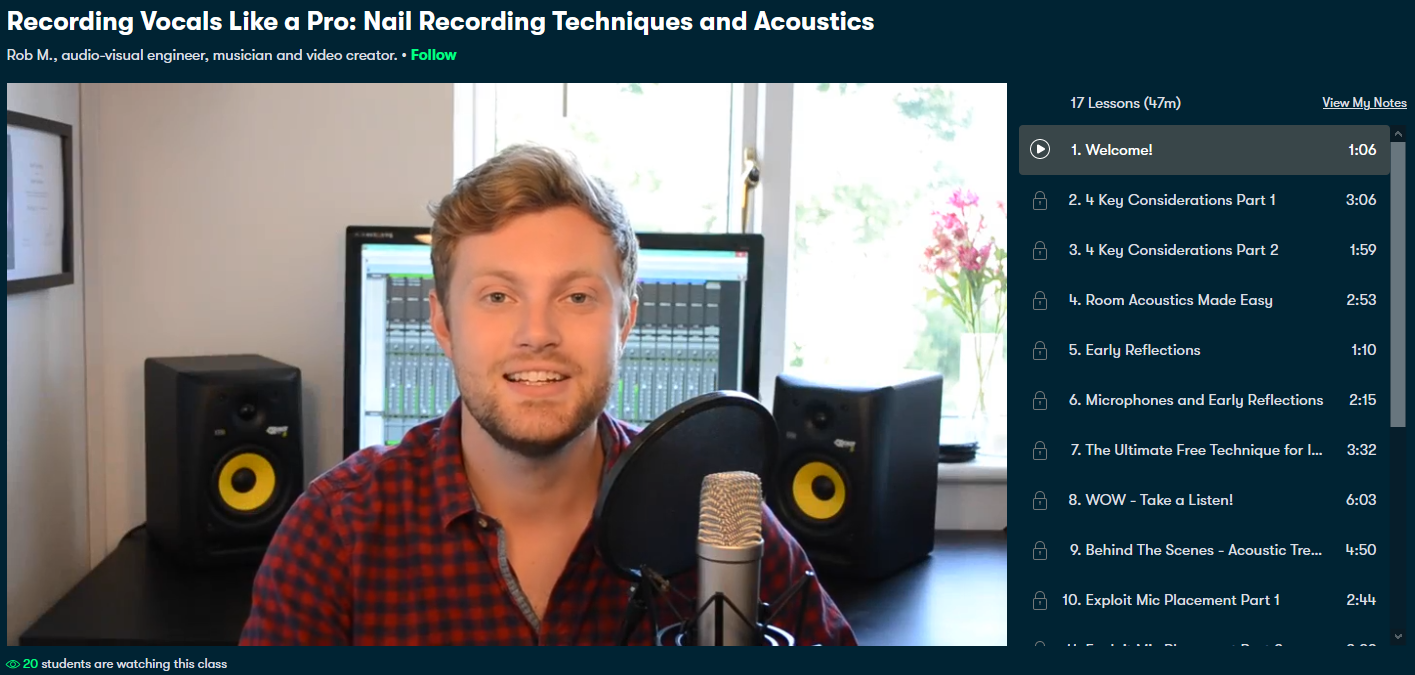 Skillset recording vocals like a pro voiceover course - 4 Risorse online per artisti emergenti di voiceover