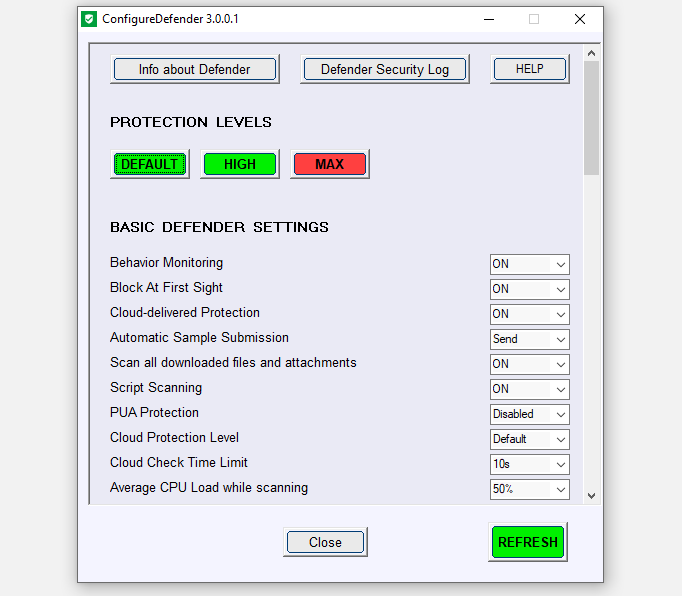 configuredefender settings - 6 semplici modi per aumentare la sicurezza in Microsoft Defender e Windows 10