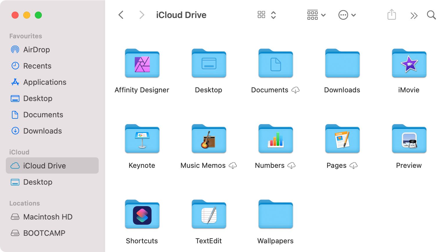 iCloud Drive icons in Finder on Mac - Come accedere e gestire i file di iCloud Drive da qualsiasi dispositivo