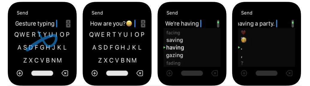 7 großartige Apple Watch Apps zur Steigerung Ihrer Produktivität - FlickType Keyboard Typing Apple Watch App