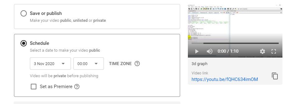 So fügen Sie einem YouTube-Video Musik hinzu - Schedule a video for publishing