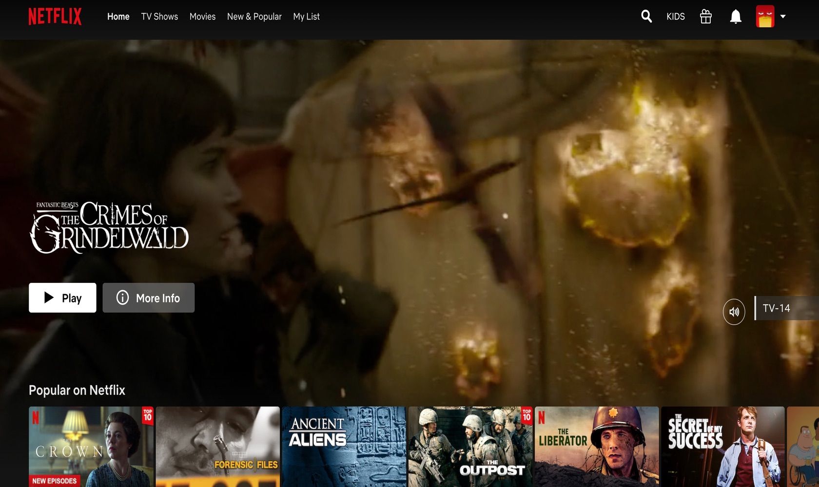 Disney + vs. Netflix: Welches bietet das beste Preis-Leistungs-Verhältnis? - Screenshot Netflix Main Page