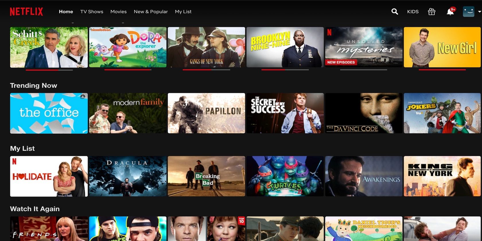 Disney + vs. Netflix: Welches bietet das beste Preis-Leistungs-Verhältnis? - Screenshot Of Netflix Selection