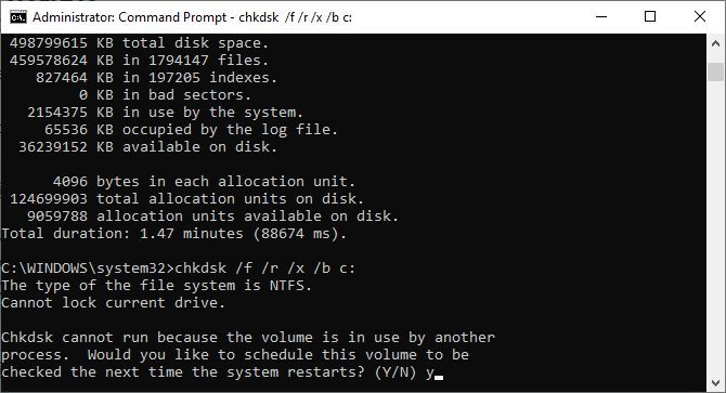 Windows chckdsk command - 15 Comandi del prompt dei comandi di Windows (CMD) che devi conoscere